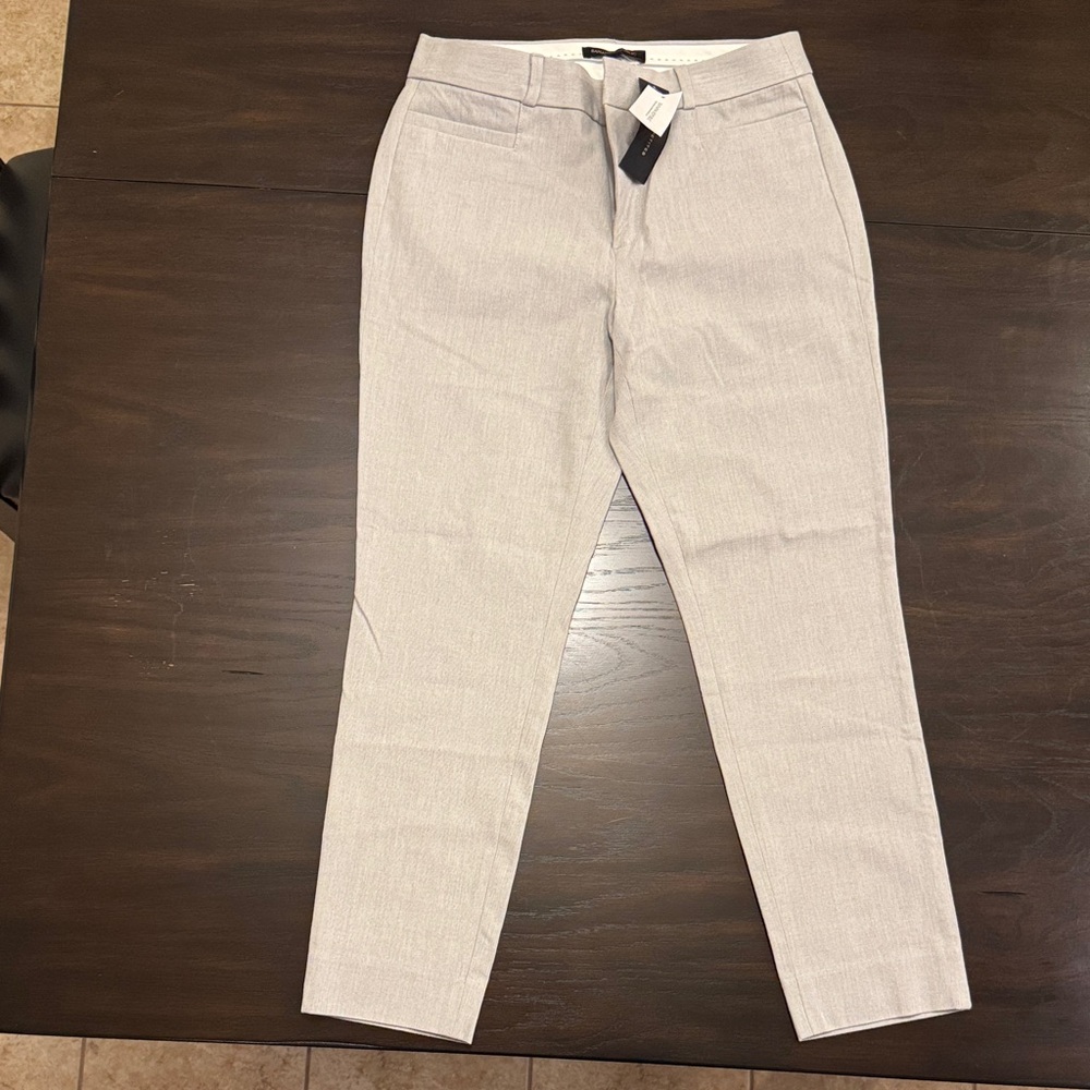 Banana Republic Light Gray Cropped Pants